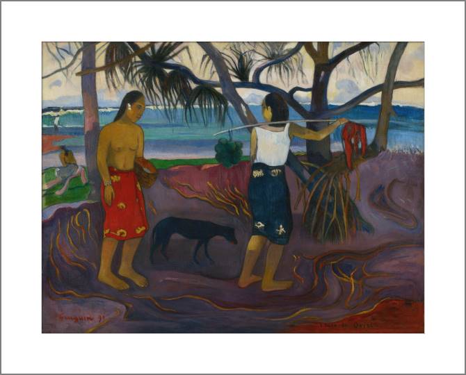 Paintings, photos from Passepartout Paul Gauguin I Raro Te Oviri (Under the Pandanus)