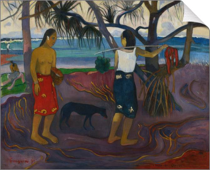 Картины на холсте Paul Gauguin I Raro Te Oviri (Under the Pandanus)