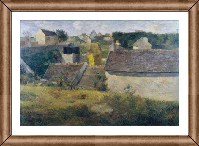 Картины в рамке, багете Paul Gauguin Houses at Vaugirard