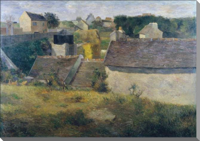 Купить и печать на заказ Картины на холсте Поль Гоген Houses at Vaugirard