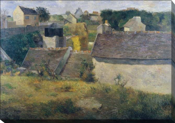 Купить и печать на заказ Картины на холсте Поль Гоген Houses at Vaugirard