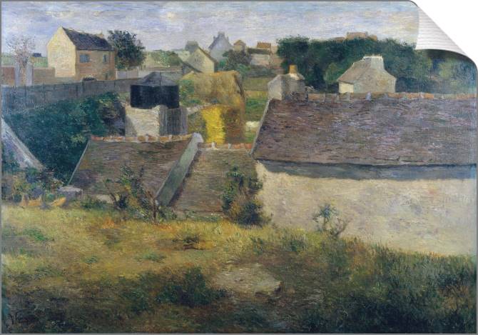 Paintings on canvas Paul Gauguin Houses at Vaugirard