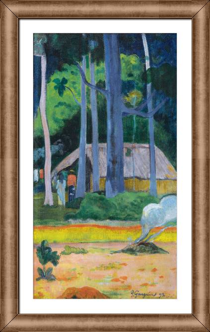 Картины в рамке, багете Paul Gauguin Hut under the Trees
