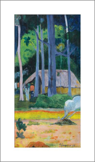 Paintings, photos from Passepartout Paul Gauguin Hut under the Trees