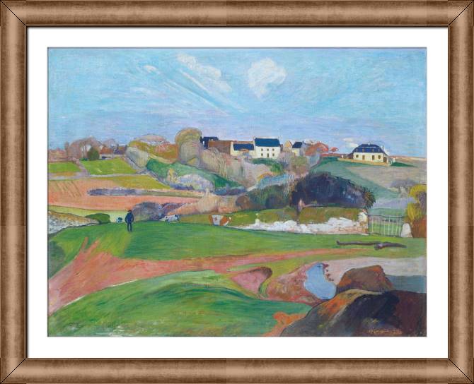Картины в рамке, багете Paul Gauguin Landscape at Le Pouldu
