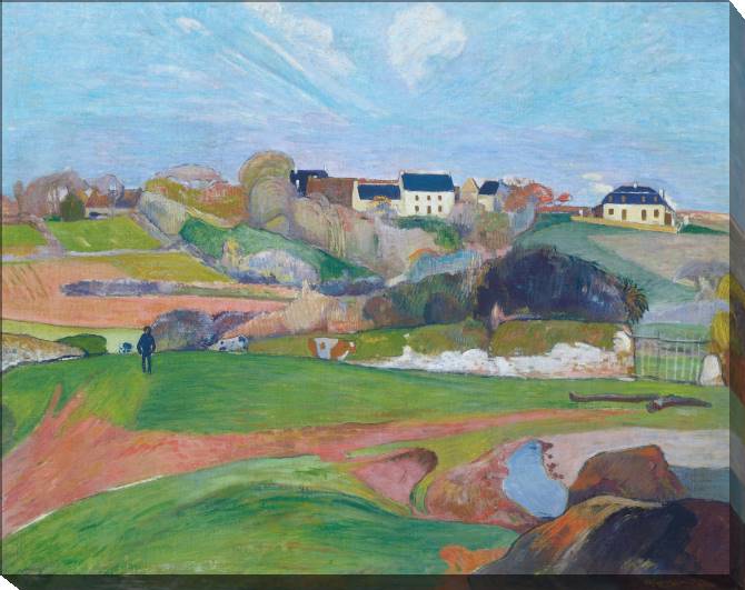 Картины на холсте Paul Gauguin Landscape at Le Pouldu