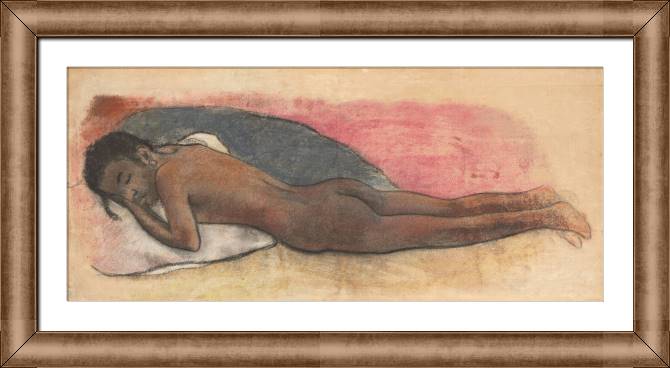 Картины в рамке, багете Paul Gauguin Reclining Nude