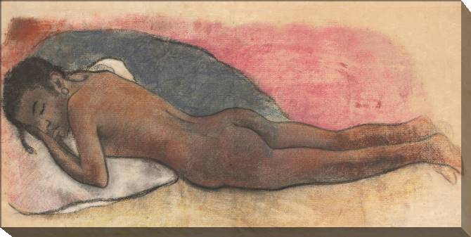 Купить и печать на заказ Картины на холсте Поль Гоген Reclining Nude