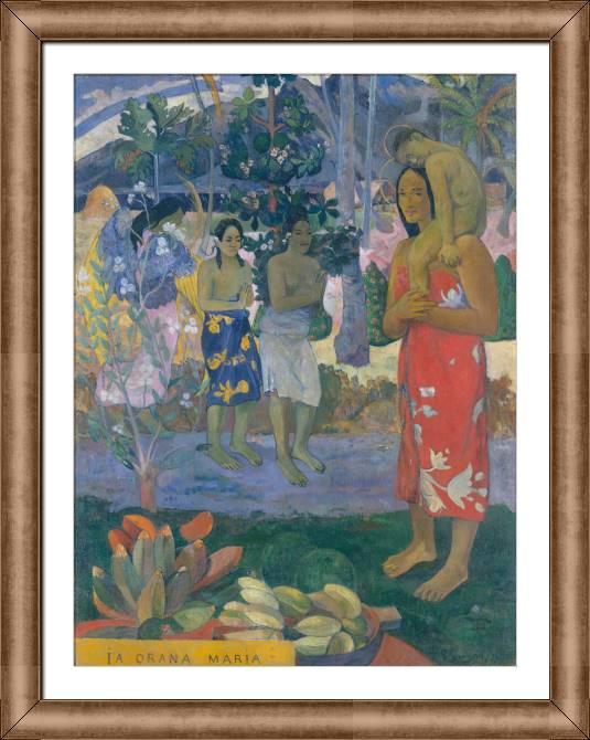 Картины в рамке, багете Paul Gauguin Ia Orana Maria (Hail Mary)