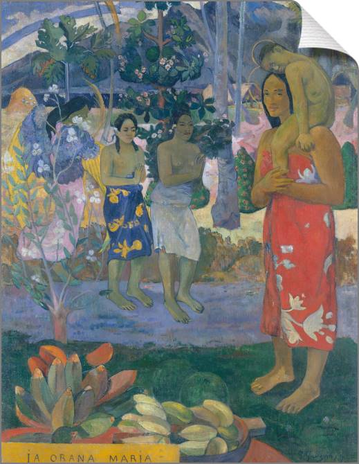 Картины на холсте Paul Gauguin Ia Orana Maria (Hail Mary)