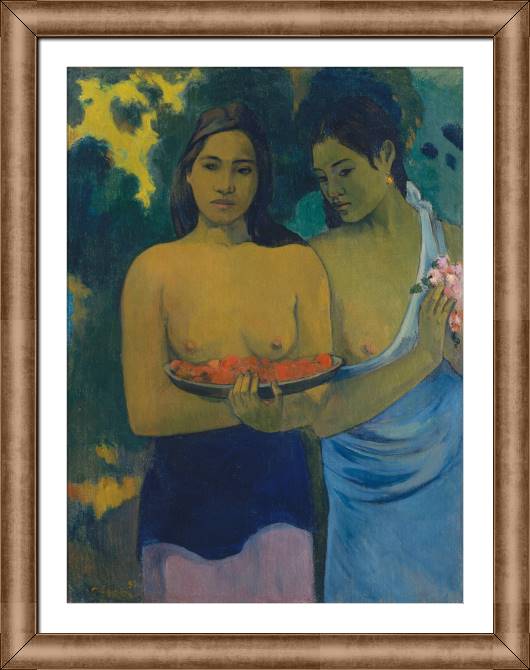 Картины в рамке, багете Paul Gauguin Two Tahitian Women