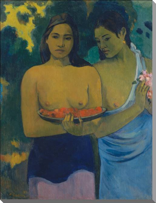 Купить и печать на заказ Картины на холсте Поль Гоген Two Tahitian Women