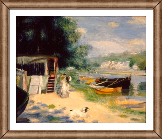 Картины в рамке, багете Pierre Auguste Renoir View of Bougival