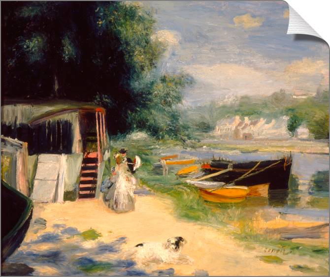 Картины на холсте Pierre Auguste Renoir View of Bougival