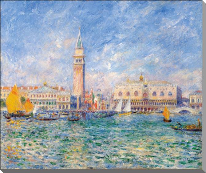 Купить и печать на заказ Картины на холсте Пьер Огюст Ренуар The Doges' Palace, Venice