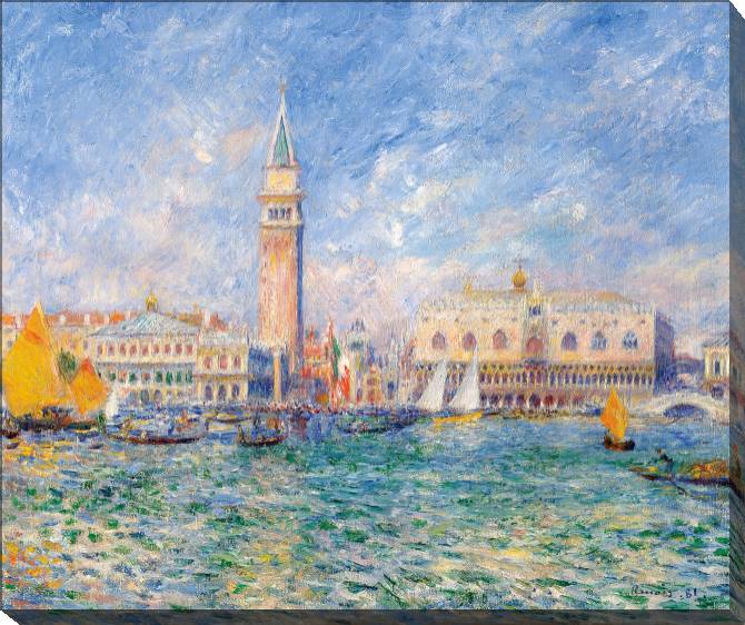 Картины на холсте Pierre Auguste Renoir The Doges' Palace, Venice