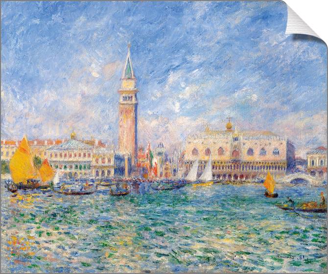 Картины на холсте Pierre Auguste Renoir The Doges' Palace, Venice