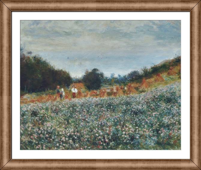 Картины в рамке, багете Pierre Auguste Renoir The Haying