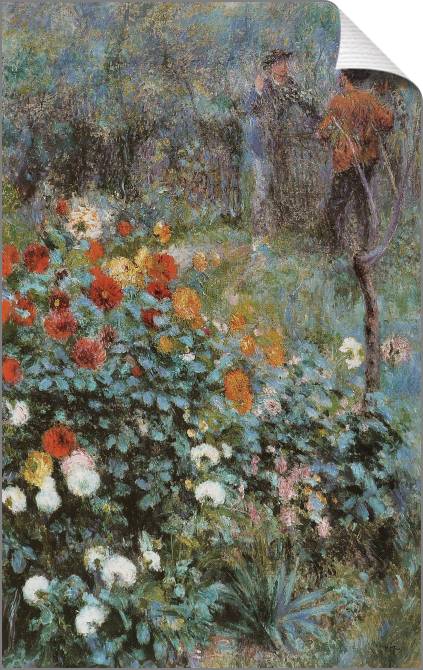 Картины на холсте Pierre Auguste Renoir The Garden in the Rue Cortot at Montmartre
