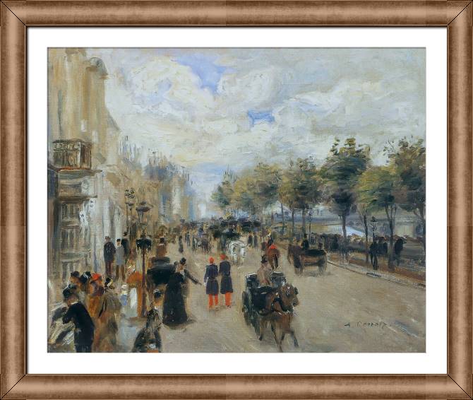 Картины в рамке, багете Pierre Auguste Renoir Paris, the Quay of Malaquais