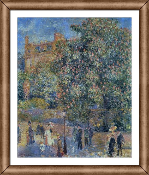 Картины в рамке, багете Pierre Auguste Renoir La Place Saint-Georges