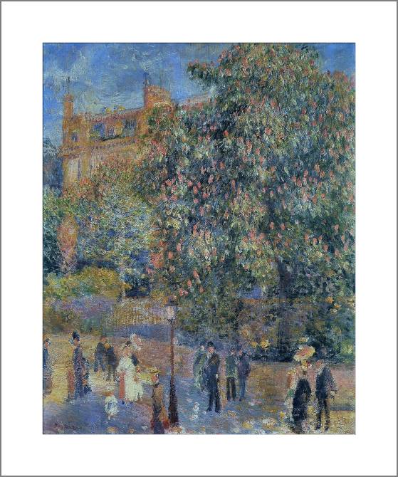 Картины, фото с паспарту Pierre Auguste Renoir La Place Saint-Georges