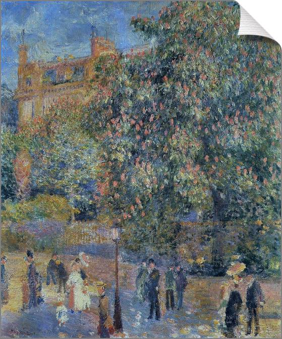 Картины на холсте Pierre Auguste Renoir La Place Saint-Georges