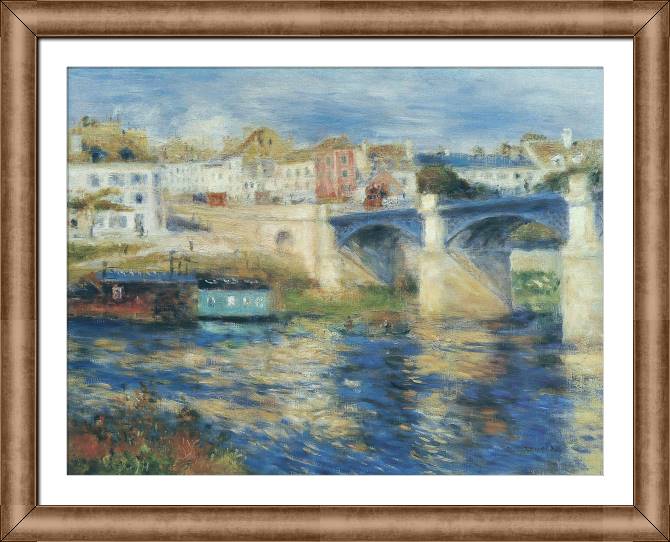 Картины в рамке, багете Pierre Auguste Renoir Le Pont de Chatou