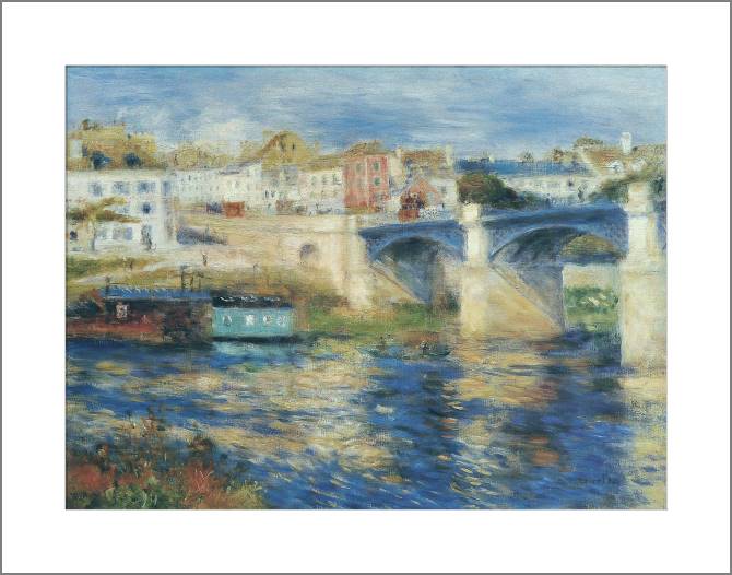 Картины, фото с паспарту Pierre Auguste Renoir Le Pont de Chatou