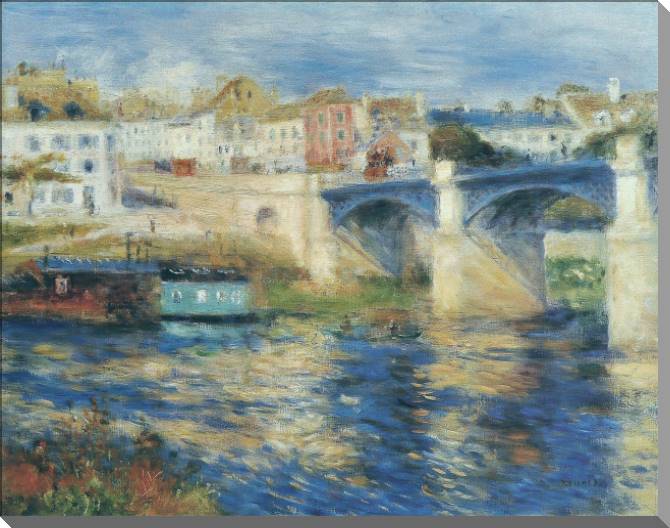 Купить и печать на заказ Картины на холсте Пьер Огюст Ренуар Le Pont de Chatou