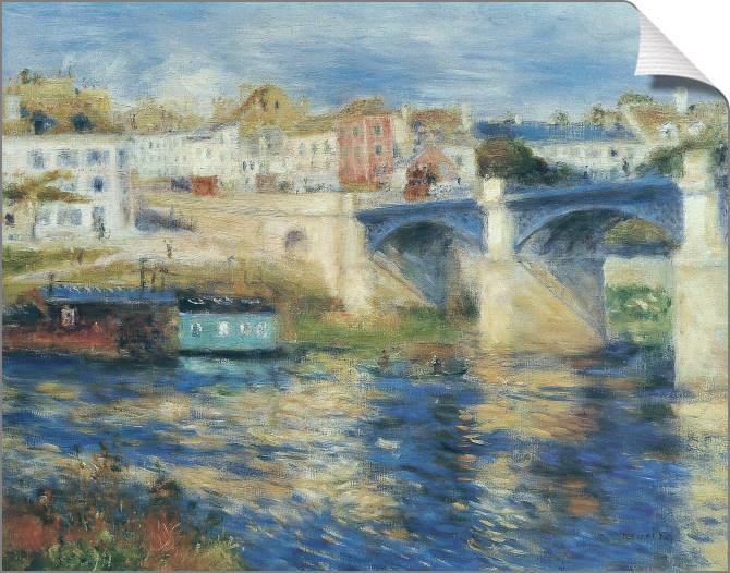 Картины на холсте Pierre Auguste Renoir Le Pont de Chatou
