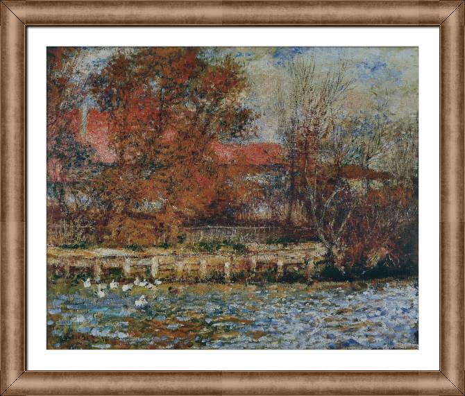 Картины в рамке, багете Pierre Auguste Renoir The Duck Pond