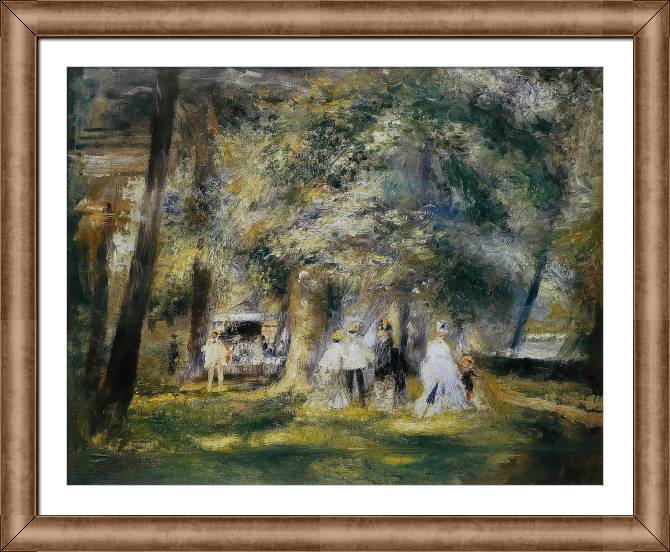 Картины в рамке, багете Pierre Auguste Renoir In St Cloud Park