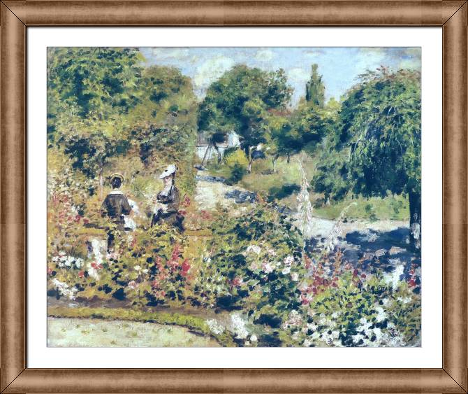 Картины в рамке, багете Pierre Auguste Renoir The Garden at Fontenay
