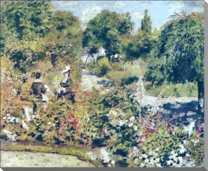 Paintings on canvas Pierre Auguste Renoir The Garden at Fontenay