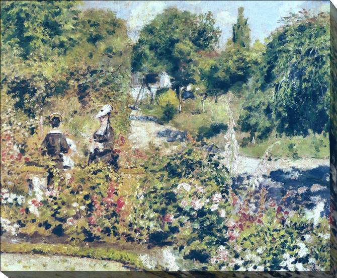 Paintings on canvas Pierre Auguste Renoir The Garden at Fontenay