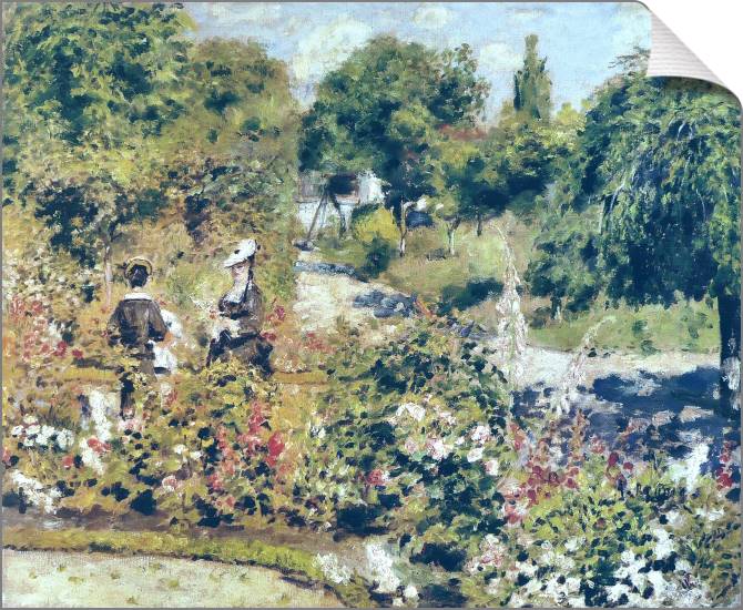 Картины на холсте Pierre Auguste Renoir The Garden at Fontenay