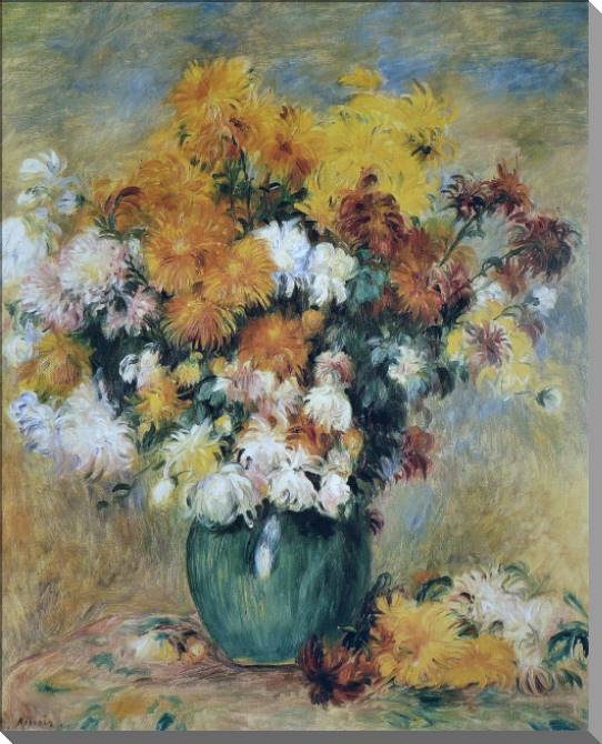 Paintings on canvas Pierre Auguste Renoir Bouquet of Chrysanthemums