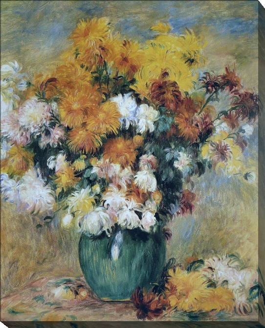 Картины на холсте Pierre Auguste Renoir Bouquet of Chrysanthemums