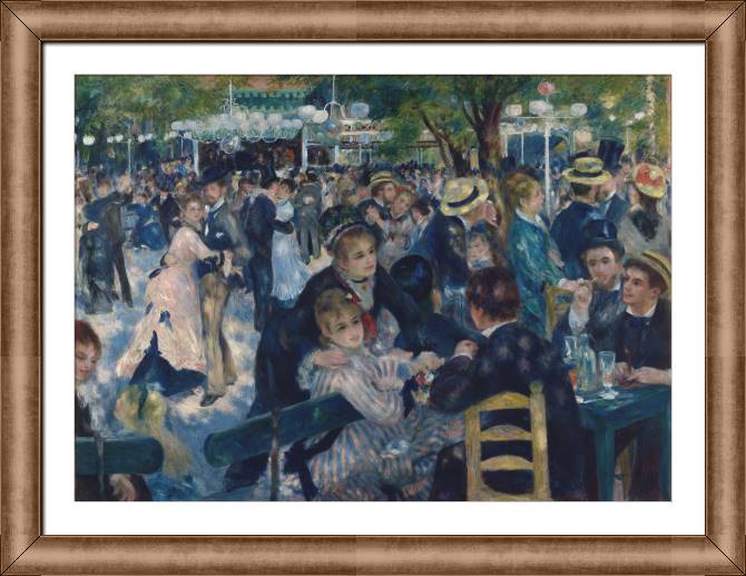 Картины в рамке, багете Pierre Auguste Renoir Dance at the Moulin de la Galette