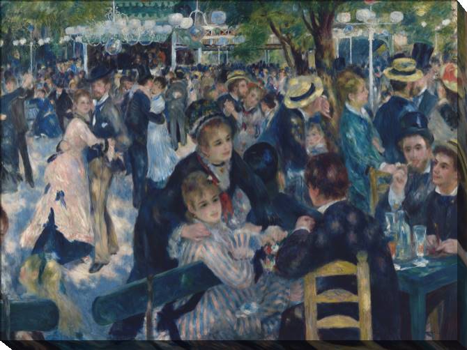 Картины на холсте Pierre Auguste Renoir Dance at the Moulin de la Galette