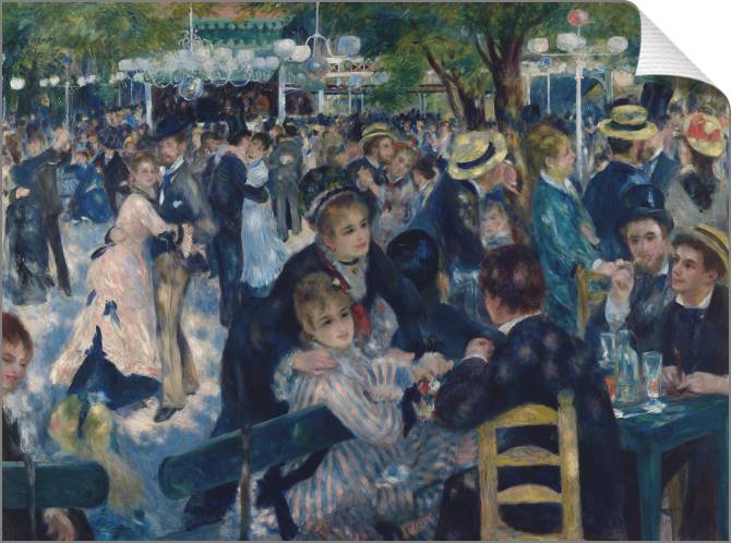 Купить и печать на заказ Картины на холсте Танцы в "Мулен де ла Галетт"