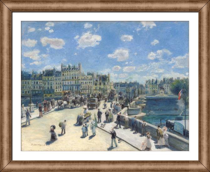 Картины в рамке, багете Pierre Auguste Renoir Le Pont-Neuf, Paris