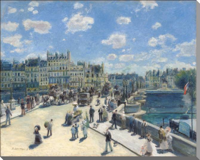 Paintings on canvas Pierre Auguste Renoir Le Pont-Neuf, Paris