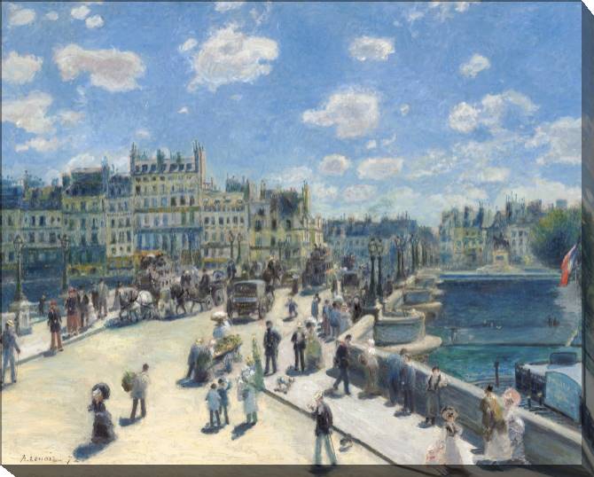 Картины на холсте Pierre Auguste Renoir Le Pont-Neuf, Paris