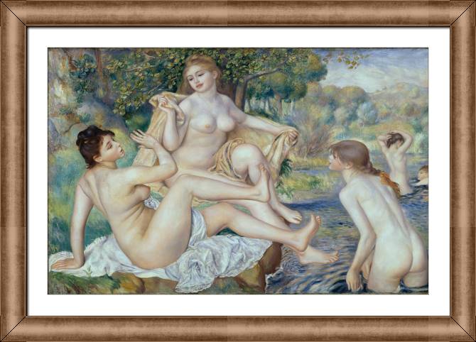Картины в рамке, багете Pierre Auguste Renoir The Large Bathers
