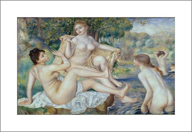 Купить и печать на заказ Картины, фото с паспарту Большие купальщицы