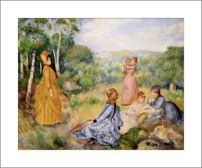 Купить и печать на заказ Картины, фото с паспарту Молодые девушки играют в бадминтон