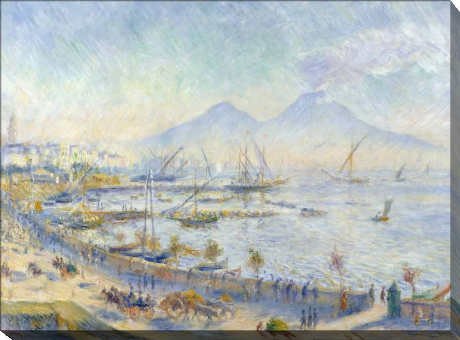 Картины на холсте Pierre Auguste Renoir The Bay of Naples (Morning)