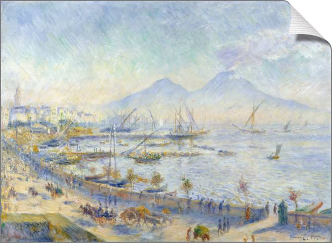 Купить и печать на заказ Картины на холсте Неаполитанский залив (утро)